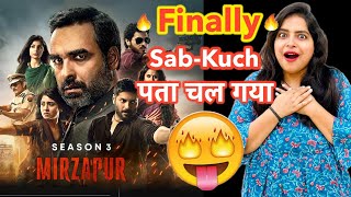 Mirzapur 3 Teaser Trailer Release Date - 100% Confirmed | Deeksha Sharma