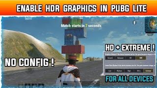 How To Enable HDR Graphics In Pubg Mobile Lite | HDR Graphics Settings In Pubg Lite #shorts