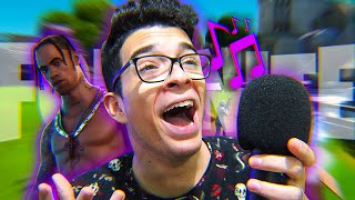 JOGANDO UMA PARTIDA INTEIRA COM AUTOTUNE!!! - Fortnite