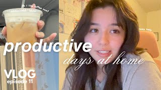 productivity vlog *:・ﾟtrying to wake up early, working from home, adulting