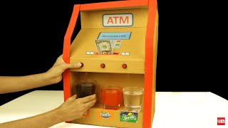 How to Make Coca Cola Fountain Machine  with 3 different drinks at home - ATM Machine
