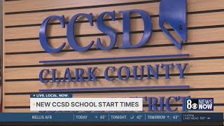 CCSD announces new start times for next school year; high school to start later