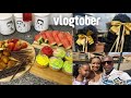 Vlogtober: family braai || art drawings || breakfast || grocery haul || fridge organising ||