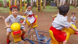 Kids enjoying picnic.