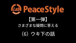 「PeaceStyle Lab（ピーススタイル ラボ） 【第一弾】さまざまな疑問に答える（6）ウキ下の話」PeaceStyle Movie／平和卓也