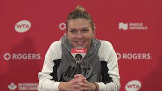 Coupe Rogers 2018 - Entrevue Simona Halep - 10 août 2018