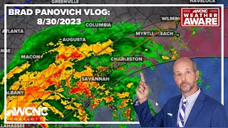 #Idalia vlog Wed 9:30am 8/30/2023: Rain, wind, and surge heading to the coast of the Carolinas.