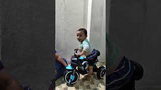 Toddler Epic Bike Stunt! Moment at 16 Months! #shorts  #trending #shortsfeed #viralshorts #bikestunt