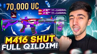 M416 SHUT QAYTDI 😱 70,000 UC  ENG OMADLI OPEN KEYS!