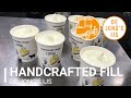 hand crafted filling ice cream cups