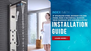 Let Index Bath Shower Panel And Rain Shower Help You Relax