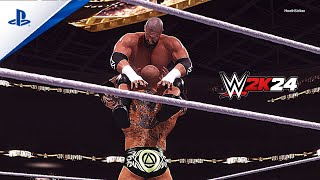 WWE 2K24 - Batista Vs Triple H | Amezing Match AT WrestleMania 39 Main Event | No Holds Barred Match