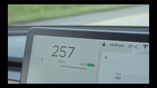 Performance Model 3 top speed at Transport Canada test track