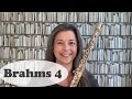 BRAHMS  4: orchestral flute TUTORIAL