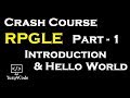 Crash Course RPGLE - Part 1 | Introduction and Hello World | IBM i (AS400) | yusy4code