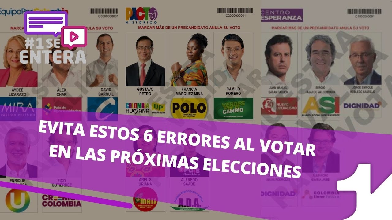 ¡Qué No Te Anulen El Voto! Evita Estos Errores En Las Próximas ...