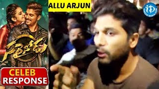 Allu Arjun Response - Sarrainodu Movie - Rakul Preet || Catherine Tresa || SS Thaman
