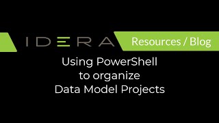 Using PowerShell to organize Data Model Projects