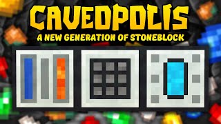 Minecraft Caveopolis | A COMPLETELY NEW RESOURCE GENERATING SYSTEM! #2 [Modded Questing Stoneblock]