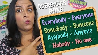 Aprende en Inglés: Diferencia entre Everybody, Someone, Anybody, No one etc