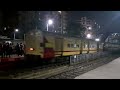 emu local train compilation night view from bidhannagar road station indian railways