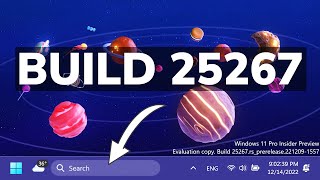 New Windows 11 Build 25267 – Rounded Corners for Taskbar Search and Fixes (Dev)