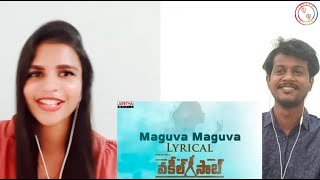 #VakeelSaab Maguva Maguva Lyrical | Pawan Kalyan | Sid Sriram | Thaman S | REACTION | Vinnu Vinay