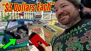 YARD SALE JACKPOT! Rare VIDEO GAMES and hidden Reseller FINDS! HUGE PROFIT!