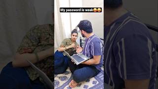 My password is weak but my memory is weaker 😂😂😜#shorts #youtubeshorts #relatable #funny #comedy