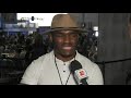 kamaru usman reacts to altercation with jorge masvidal at super bowl radio row espn mma