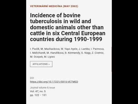 Incidence Of Bovine Tuberculosis In Wild And Domestic Animals Other ...