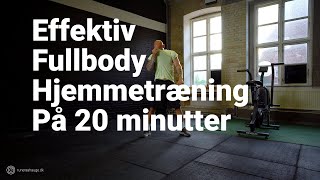 Sjov \u0026 Effektiv Fullbody Hjemmetræning På 20 Minutter (Live-Træning)