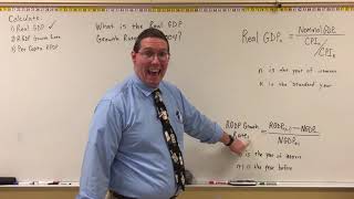 Examples for Calculating Real GDP, Growth, and Per Capita - Professor Ryan