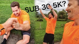 Pacing a man to a SUB 30 5K after weight loss (Cheddar Reservoir)