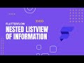 FlutterFlow Nested ListView of Information