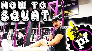 HOW TO SQUAT ON A SMITH MACHINE AT PLANET FITNESS! (THE RIGHT WAY...)