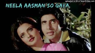 Neela Aasman So Gaya (Male) | Full Song | Silsila | Amitabh Bachchan | Rekha