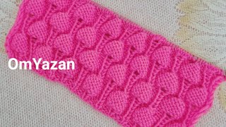 @قناة OmYazan  Triku  Crochet  تريكو :(غرز الفراوله)من الغرز الجميلة  للسيدات والاطفال