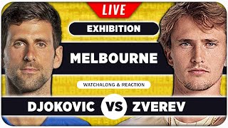 DJOKOVIC vs ZVEREV • Australian Open 2025 Exhibition • LIVE Tennis Watchalong