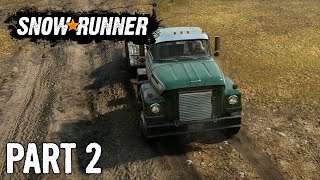 SnowRunner | Walkthrough Gameplay | Part 2 | Wet Harvest | Xbox One