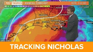 Tropical Storm Nicholas aims for Texas, heavy rain to Louisiana