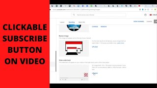 How to add a subscribe button watermark to all your youtube videos