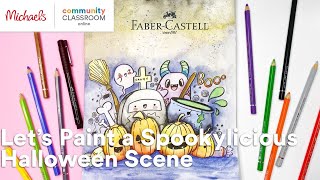Online Class: Let’s Paint a Spookylicious Halloween Scene | Michaels