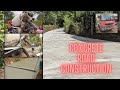 Concrete Road Construction. පාරට කොන්ක්‍රීට් දාන්නෙ මෙහෙමයි. @Living_in_the_3rd_WRLD