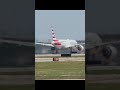 American 777 Dusty Takeoff At DFW Airport