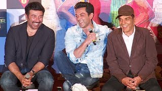 Dharmendra,Sunny & Bobby Deol's FUNNY Moments At Poster Boys Trailer Launch