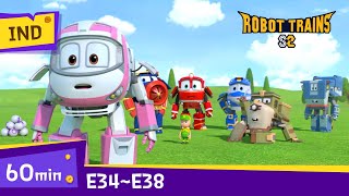 Robot TrainS2 | EP34~EP38 (60min) | pari episode | Bahasa Indonesian