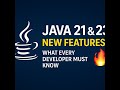 Top Java 21 & 23 Features Explained | New Features Every Developer Must Know | CodeToCloud Academy