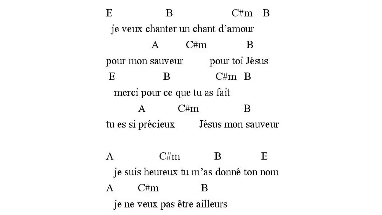Je Veux Chanter Un Chant D Amour Eden Chords Chordify