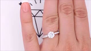 Six Prong Moissanite Engagement Ring - Gladys